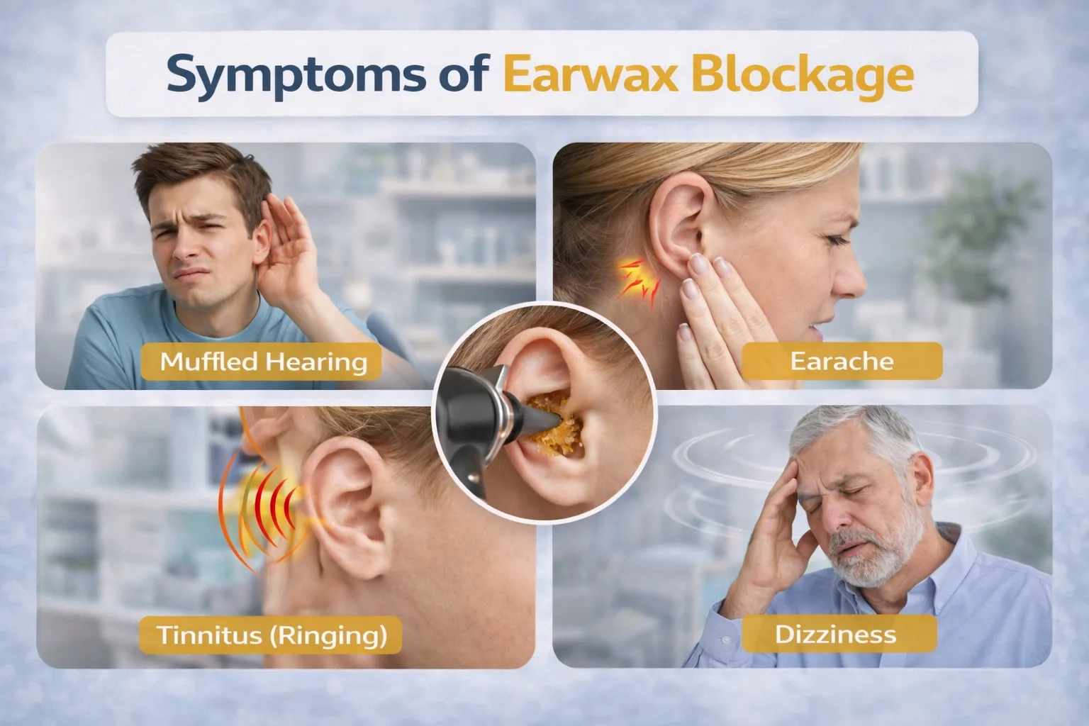 Symptoms of Earwax Blockage: Early Signs, Severe Symptoms